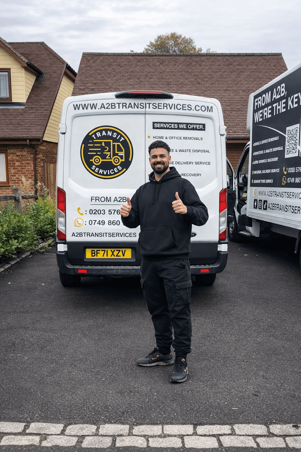 A2B team moving a sofa